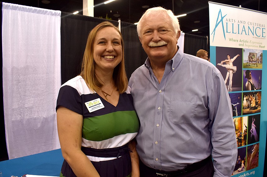 Andrea Knies and Jim Shirley of the Arts and Cultural Alliance of Sarasota County