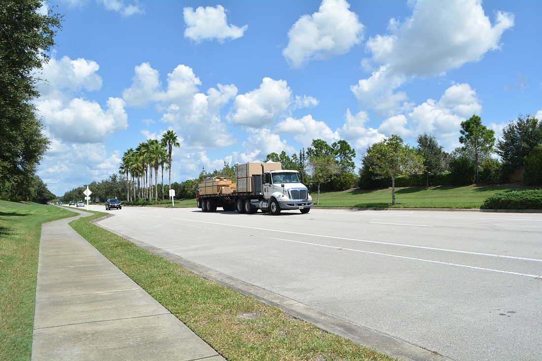 Some residents in the Presidio, Riviera and Siena sections of Country Club at Lakewood Ranch say truck traffic has increased and is increasing the noise they hear.