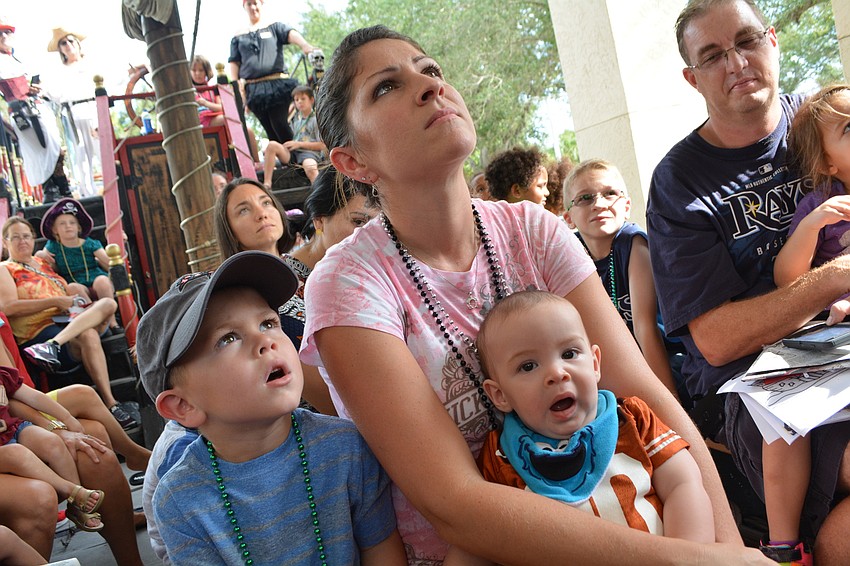 Heritage Harbour's Brittany Ham brings her sons, Esper, 4, and Grady, 8 months.