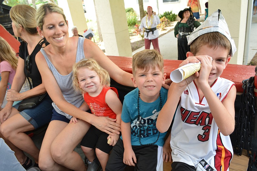 East County's Fallon Enfinger came with her kids, Jordan, Kyle and Rylan.