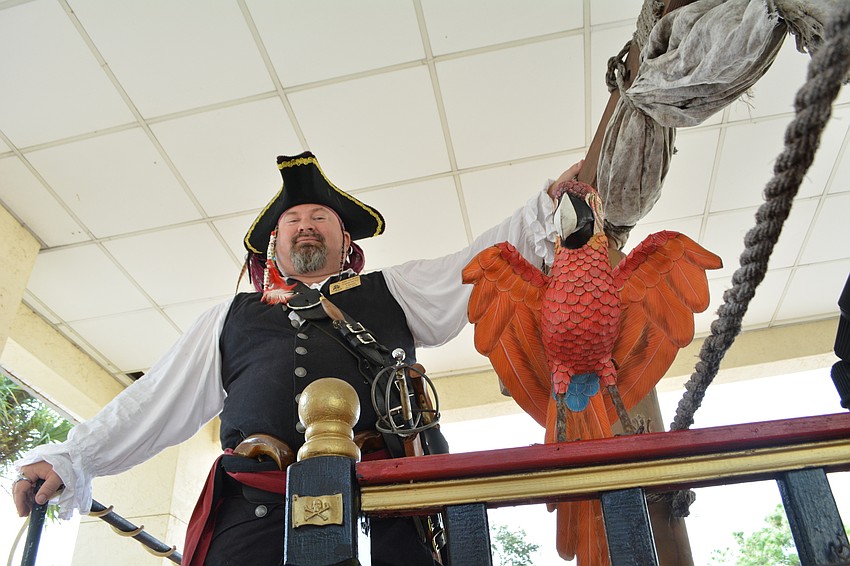 Capt. One Eye (Jamie Van Deusen) welcomes children aboard.