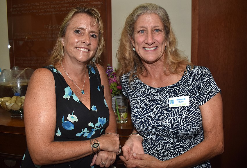 Cheryl Huntsinger and Sarasota Bay Watch Programming Director Ronda Ryan