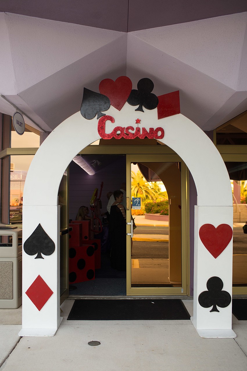 An archway greeted guests as they walked into the Van Wezel Performing Arts Hall.