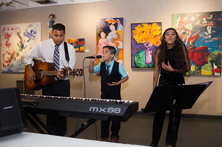 Tom Lelyo, Tommy Lelyo and Camila Brumell from Music Compound entertained guests throughout brunch.