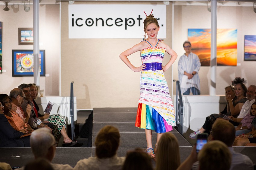 This rainbow design by Noelle Tenaglia is meant to make a statement about herself.