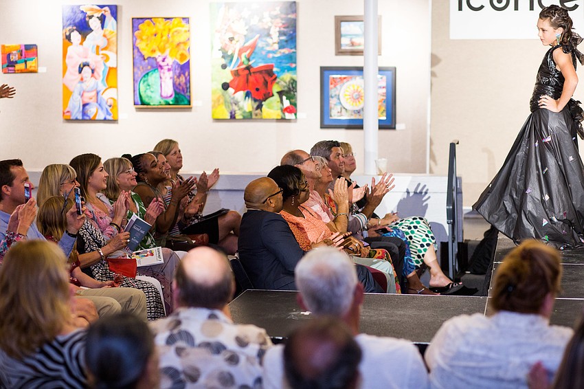 Guests clapped for the young designers throughout the fashion show.