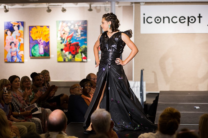 Lauren Van Nostrand said she wanted to turn trash into treasure, and ended up with a beautiful ballgown.