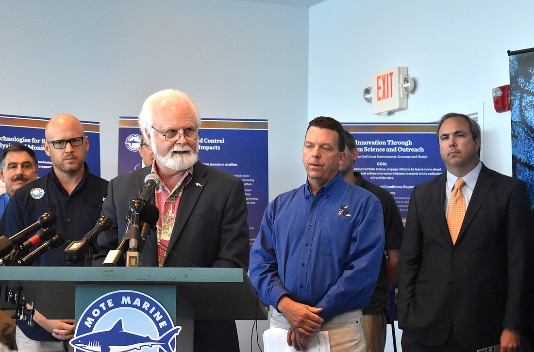 Mote President and CEO Michael Crosby said research needs to keep moving forward, as more needs to be learned about the force and functions that cause red tide.