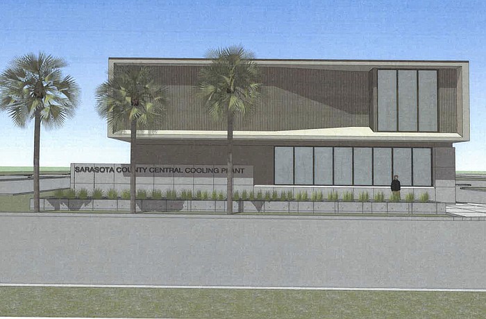 The county is still working on the building design, but preliminary renderings show what the building along School Avenue could look like.