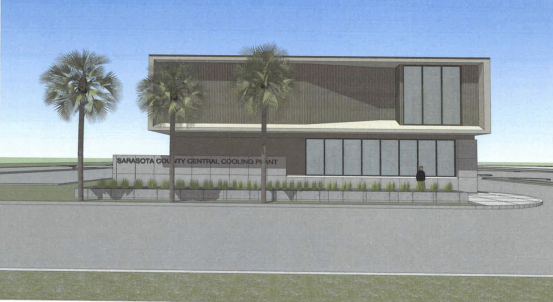 The county is still working on the building design, but preliminary renderings show what the building along School Avenue could look like.
