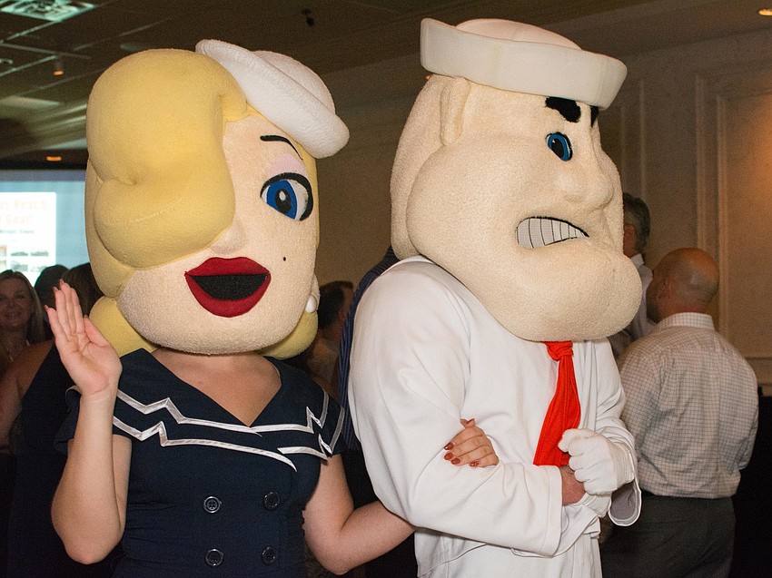 The SHS Sailors greeted guests as they arrived.