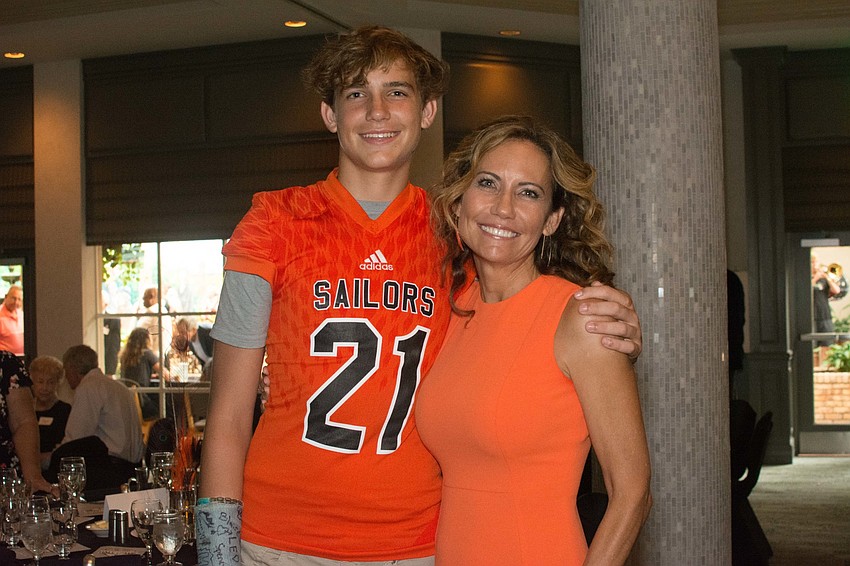 Ellen Drews with her son, August.