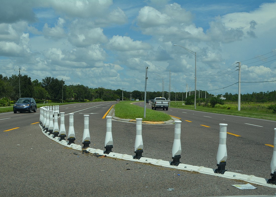 Florida Department of Transportation already modified the median entrance of State Road 64/Greyhawk Boulevard to improve safety.