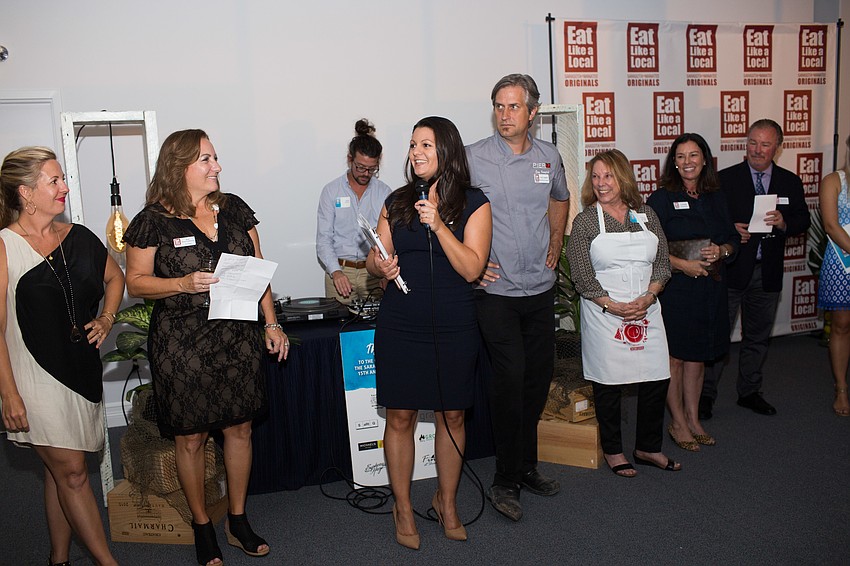 Executive Director Sarah Firstenberger addresses the audience.