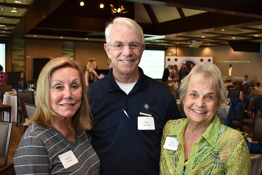 Micheline and Dr. Harris Silverman with Linda McDonald
