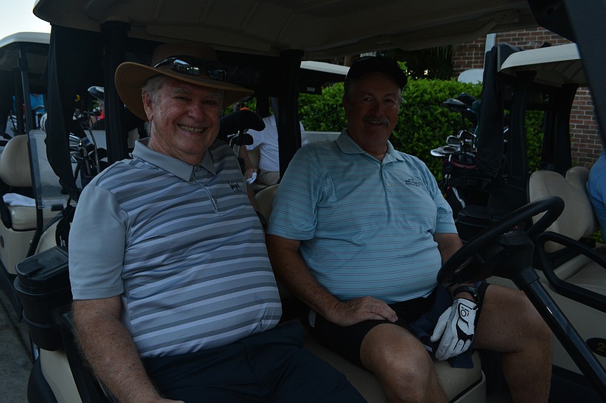 David Eggert and Jim Chandler golf with their friend and fellow Esplanade resident Bob Laskey, an Elk,  several times per week.