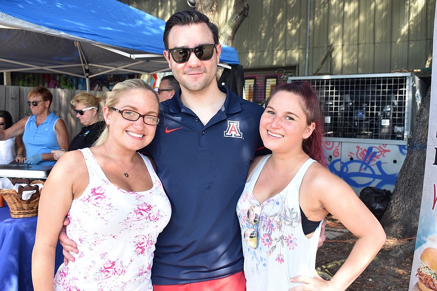 Stephanie Hansum, Brandon McCallister and Kim Hansum