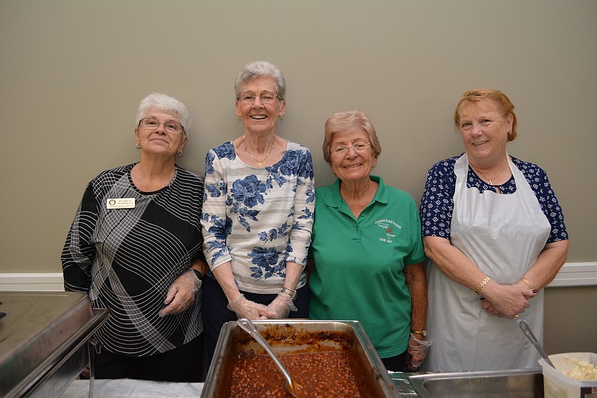 Elks Patricia Marrocco, Mary Bilkie, Kay Thorsen and Diane Jethwa did not golf, but they helped with lunch.