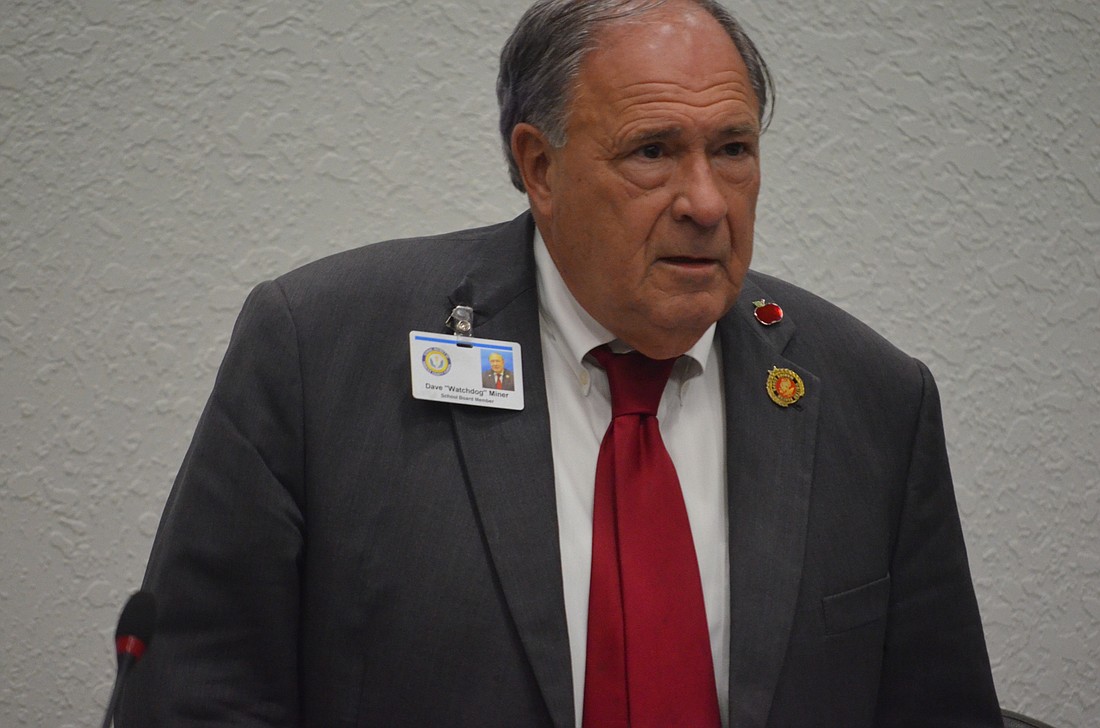 School Board member Dave Miner voted against the committee&#39;s charter being passed.
