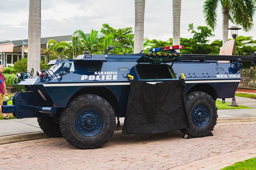 A rescue vehicle was one of the many different modes of transportation featured at the event.