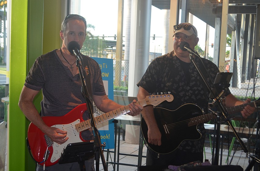 PhilHarmonica and Tracy T's Traveling Sideshow were the entertainment at the Sisterhood for Good fundraising kickoff event, playing songs everyone at the event would enjoy.