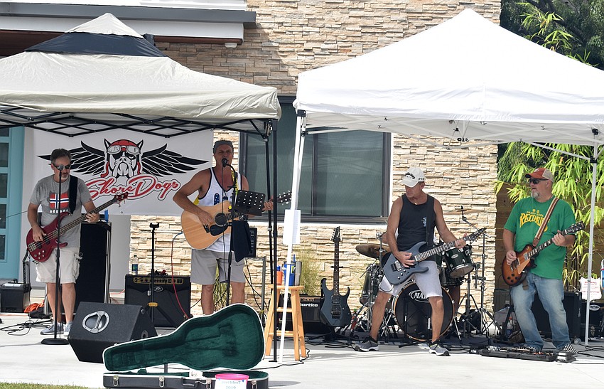 Shoredogs performs during the afternoon of Porchfest.