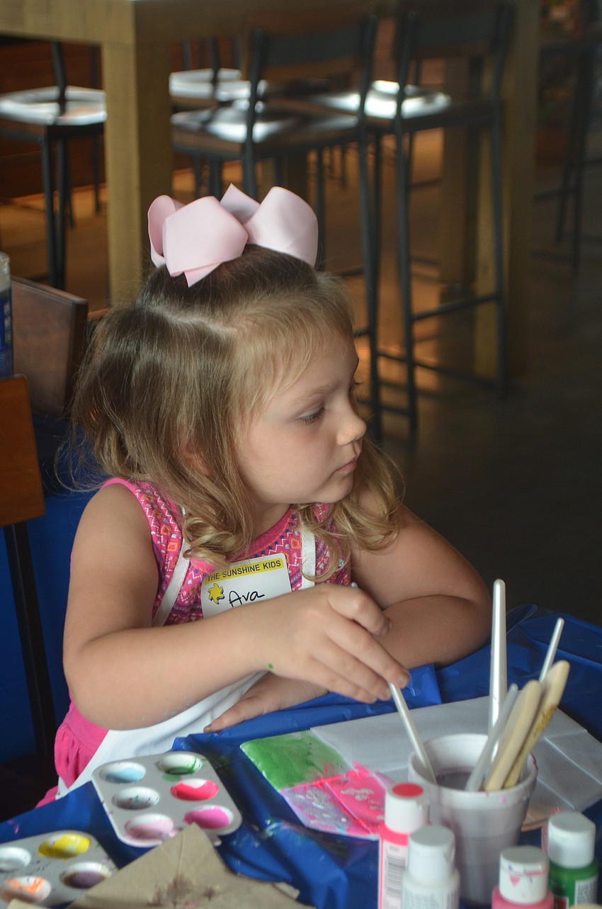 Bradenton's Ava Luciano, 4, says her favorite part of the event was when she got a balloon elephant.