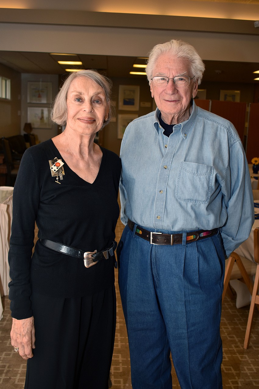 Guest speaker Lucia Blinn and Irving Finkle