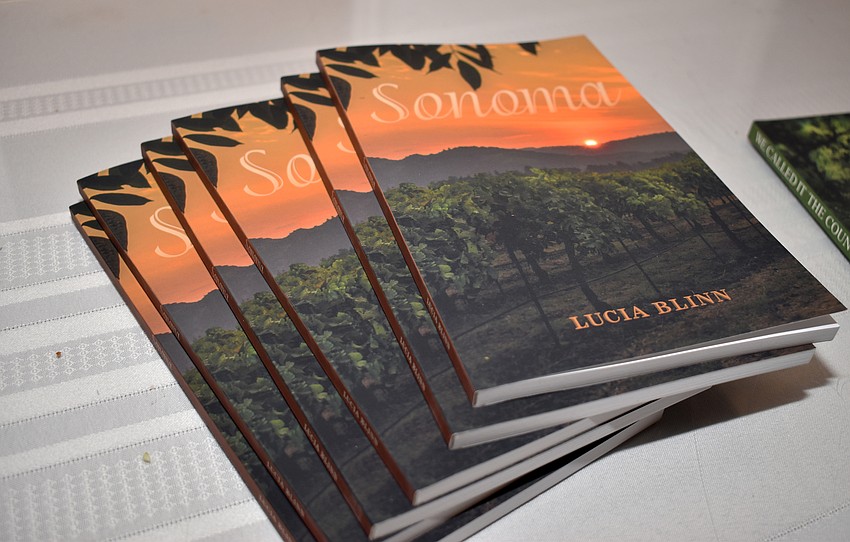 Local author Lucia Blinn discussed her new book, “Sonoma.”