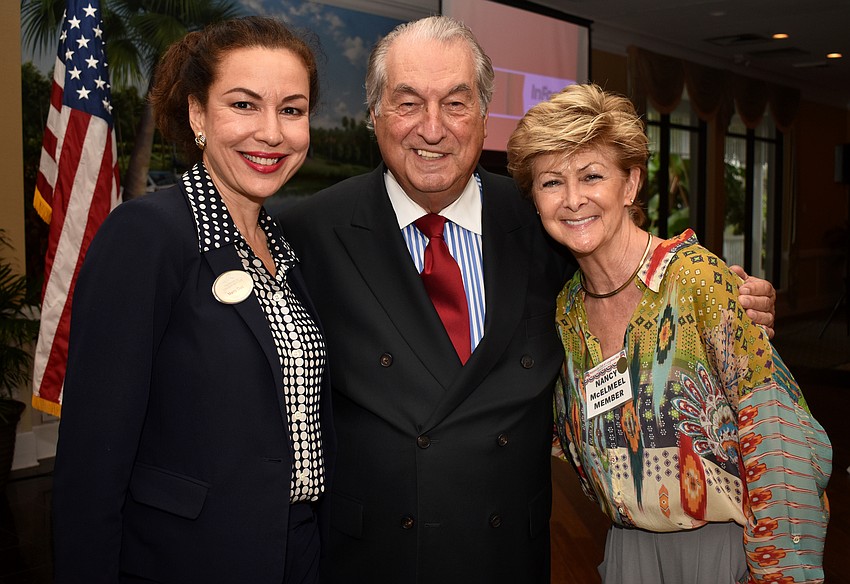 Marcy Diaz and Republican Club of Longboat Key President Joe and Nancy McElmeel