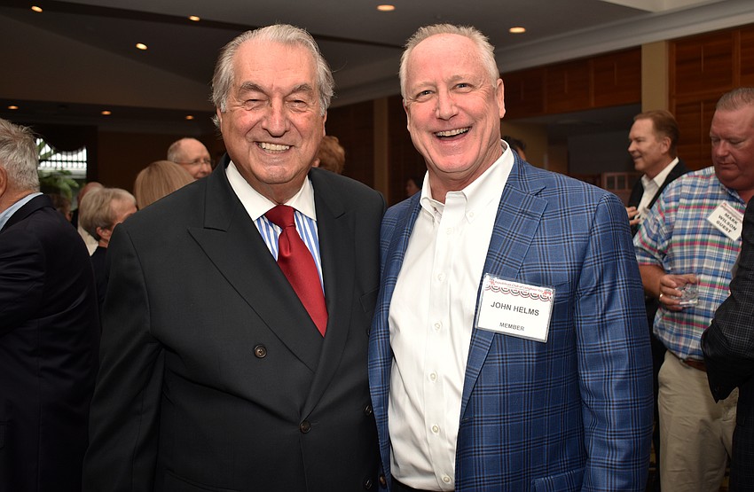 Republican Club of Longboat Key President Joe McElmeel and John Helms