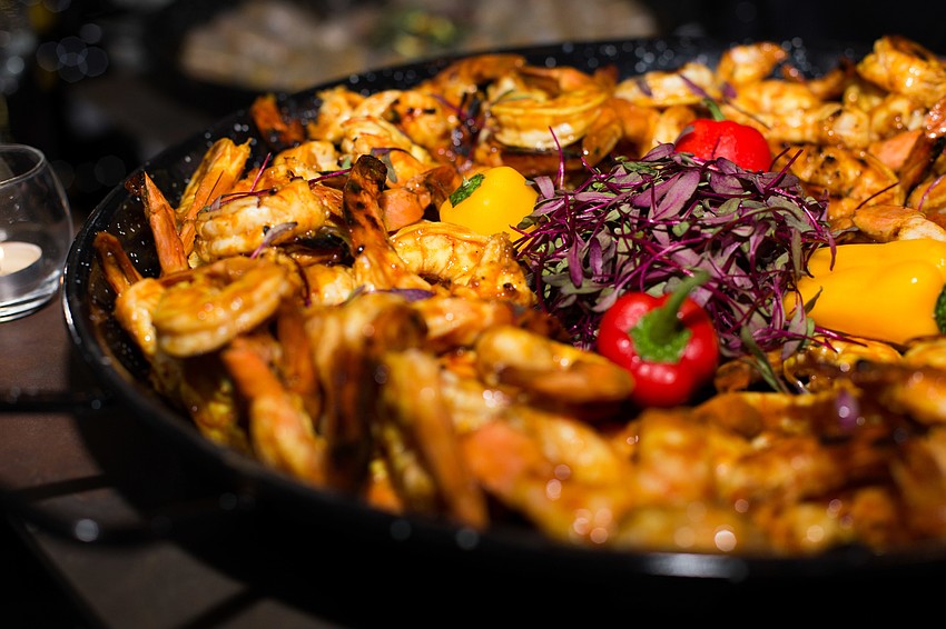 Light bites were served for guests.