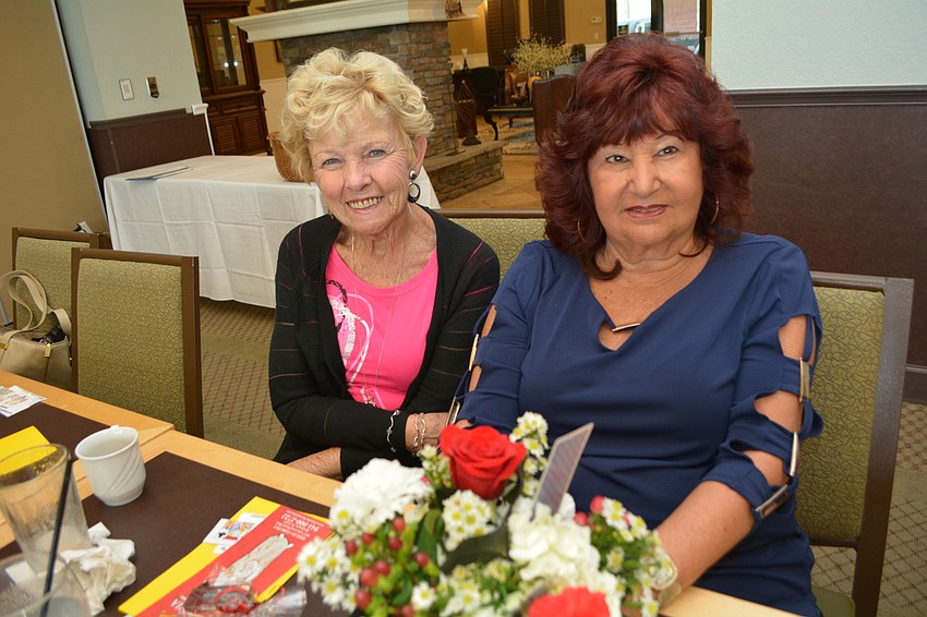 Cindy Bellacosa and Marilyn Tropp enjoy the annual event.
