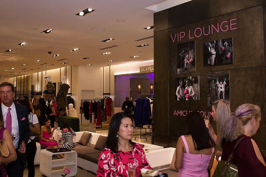 Upstairs guests could enjoy the VIP lounge.