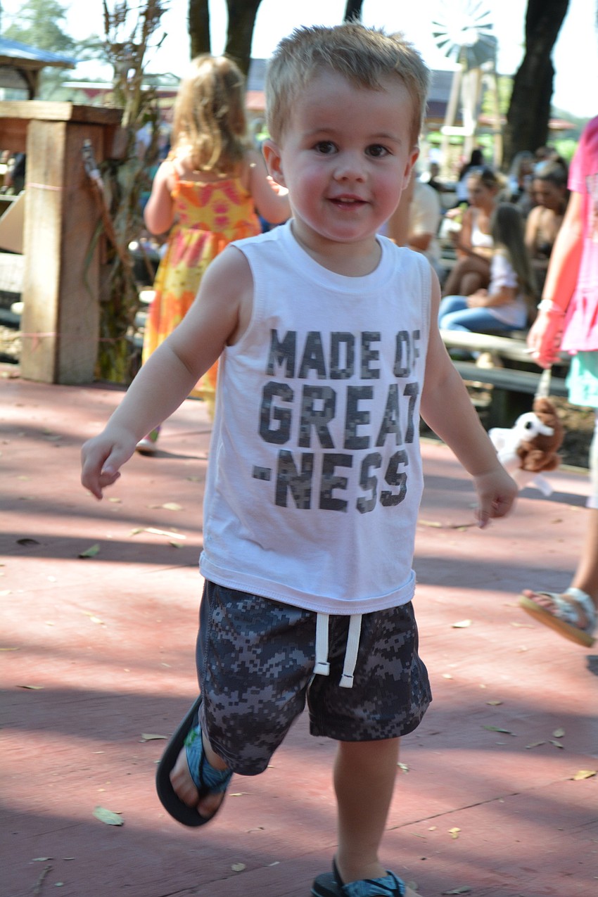 Lakewood Ranch's Tristan Fairchild can't stop dancing as he listens to The Big Z Band.