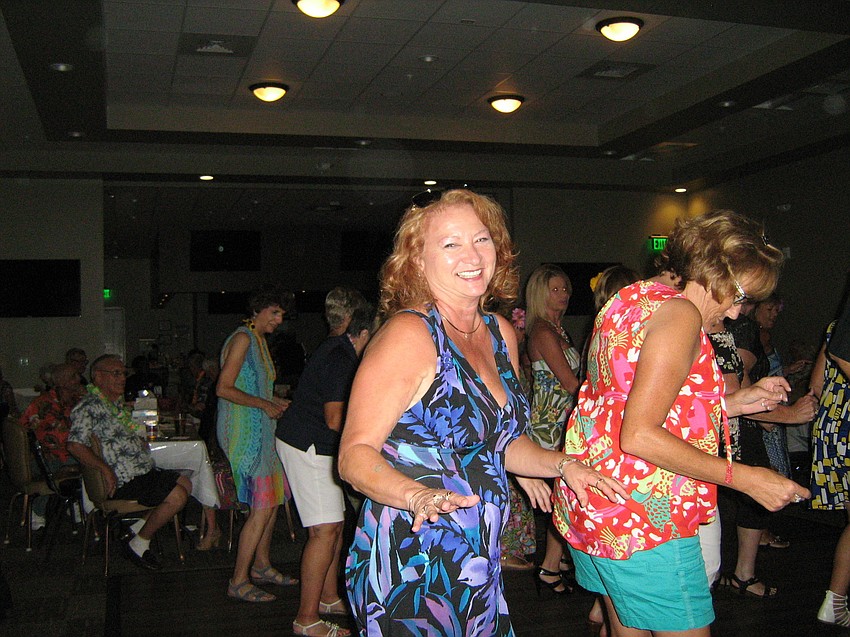 Elks Past Exalted Ruler Tonya Ditty hits the dance floor at the special event.