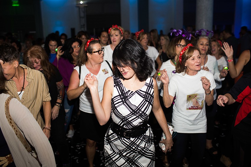 Hermione Gilpin leads the dance floor.