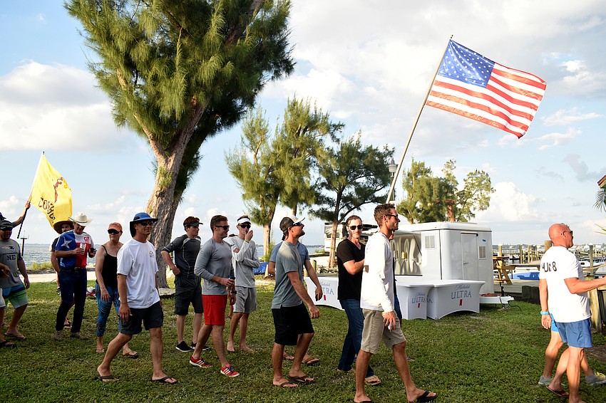 Sailors from 14 countries are participating in the Formula 18 Worlds.