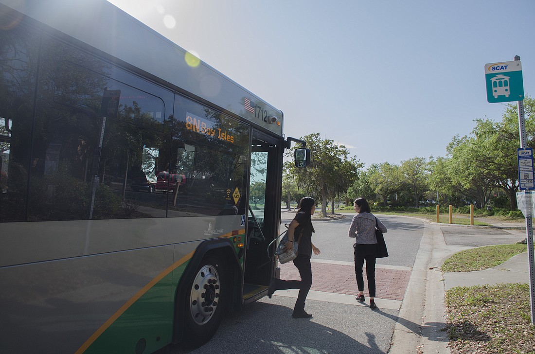 Bus service between the mainland and Longboat Key is an issue that concerns both the town and Sarasota County.