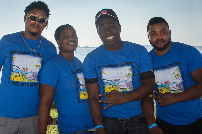 Jannet St. Fleur, Madeline Dor, Reggie Charles and Frenel Chrysostome