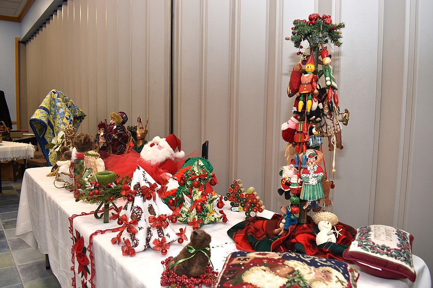 A preview of items for the annual Christmas Bazaar were on sale for members.