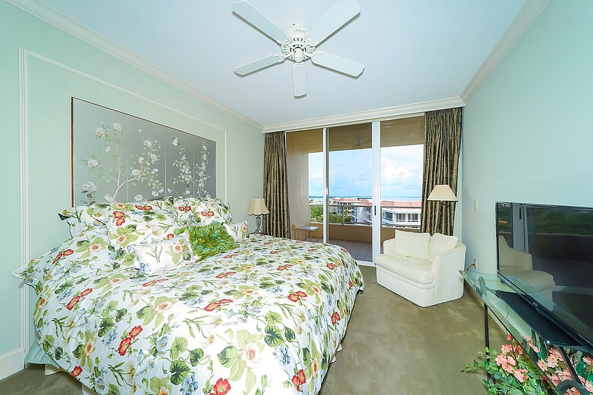 There are three bedrooms in the sixth-floor unit.