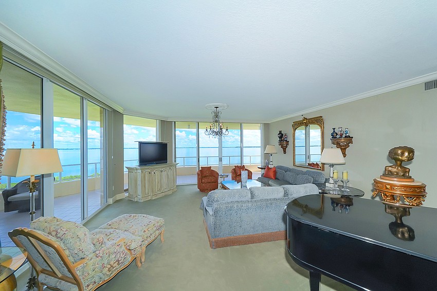 The condo offers nearly 3,000 square feet of living space on the sixth floor of Building 1.