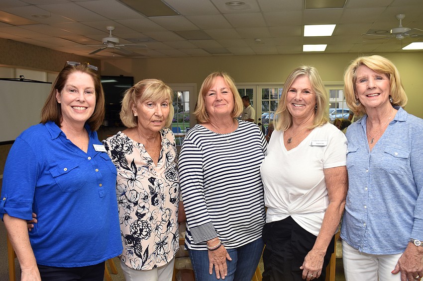Tory Newman, Ginny Johnson, Jo Anne Schwencke, Virginia Luke and Barbara Gurchiek