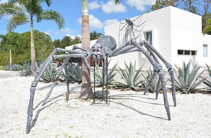 Endodontist Dr. Craig Duerson bought two giant spider decorations for his practice, Lakewood Ranch Endodonics last year.