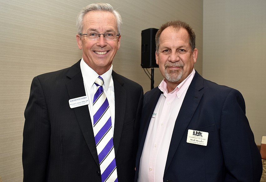 Small Business Council Chairman Michael Vejins and Chamber Chairman Mark Meador