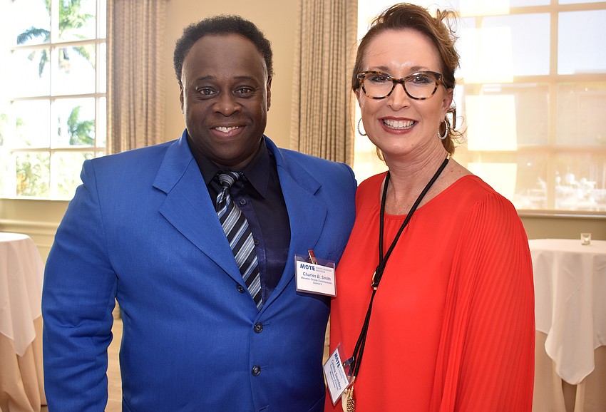 Manatee County Commissioner Charles B. Smith and Manatee County School District Superintendent Cynthia Saunders