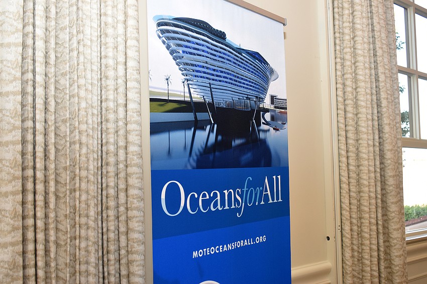 Mote President and CEO Michael Crosby shared plans for the future Mote Science Education Aquarium.