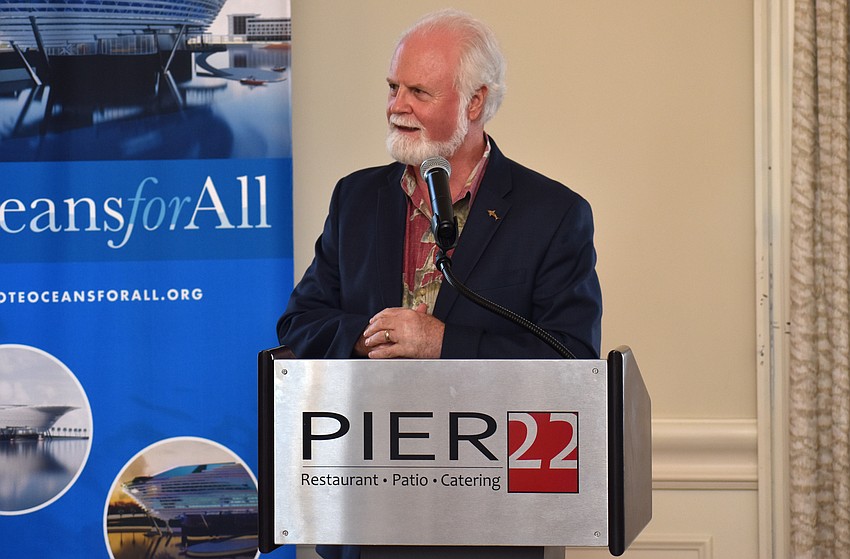 Mote President and CEO Michael Crosby shared plans for the future Mote Science Education Aquarium.