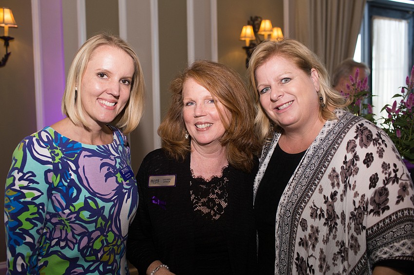 SPARCC President and CEO Jessica Hays, Hope Family Services, Inc. Executive Director Laurel Lynch and WRC Executive Director Ashley Brown